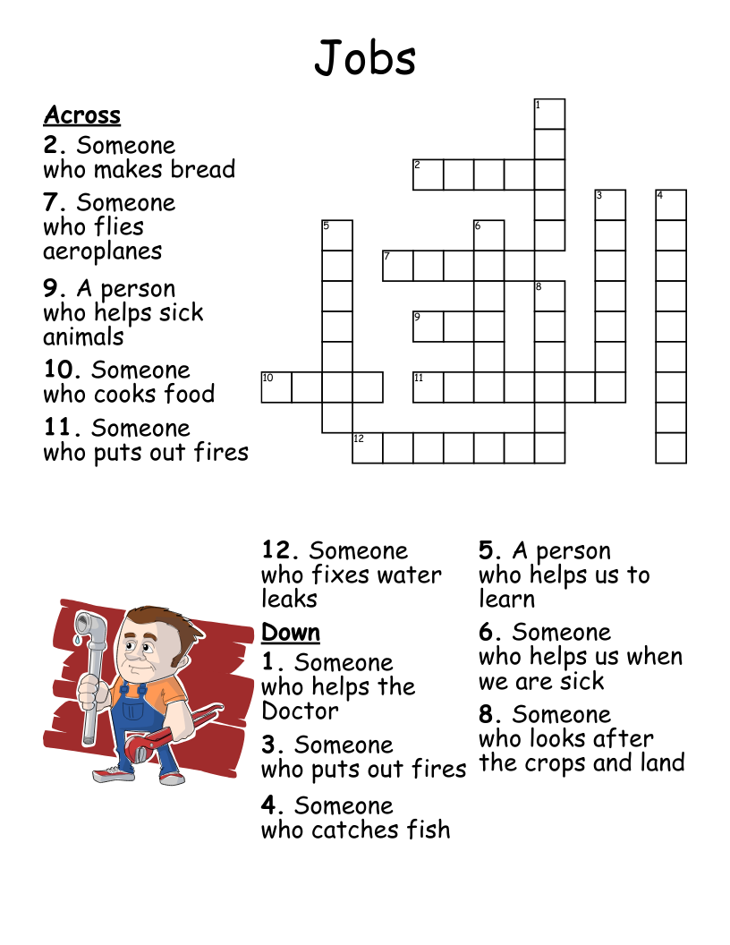 Jobs Crossword
