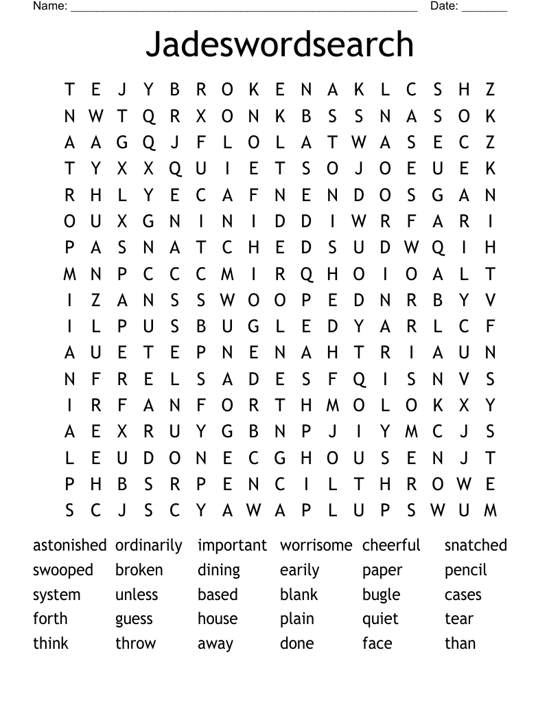 Jadeswordsearch