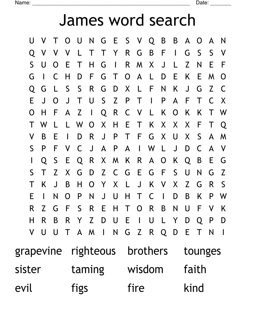 James word search