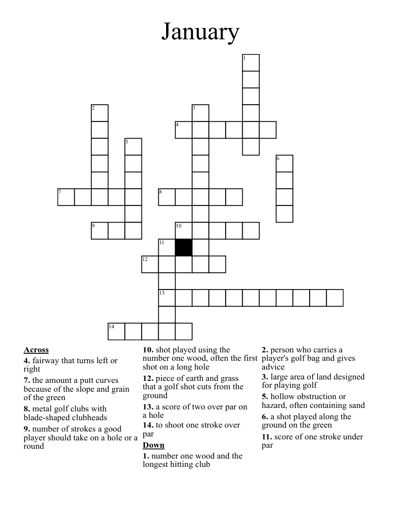 January Crossword