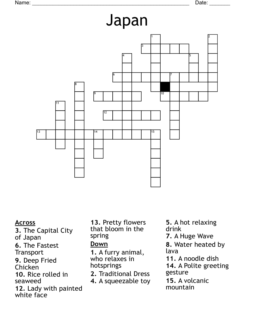 Japan Crossword