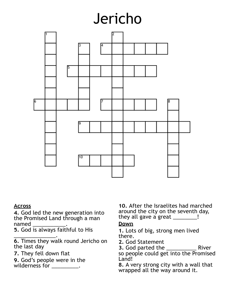 Jericho Crossword