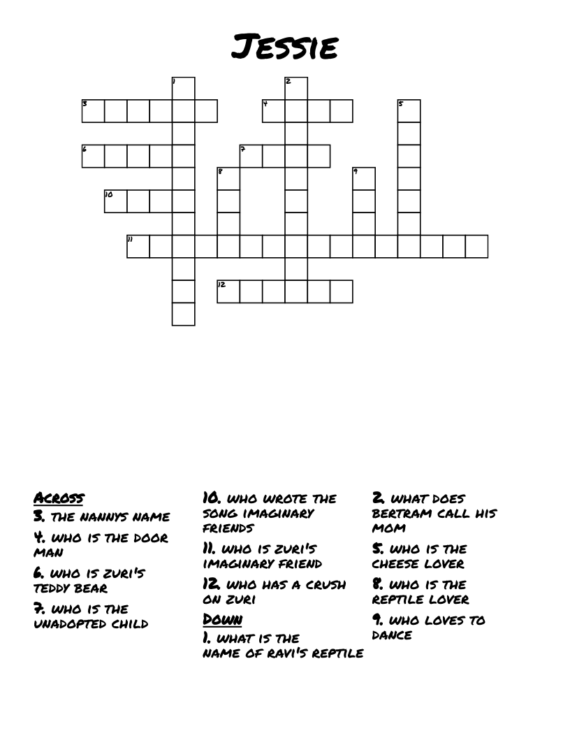 Jessie  Crossword