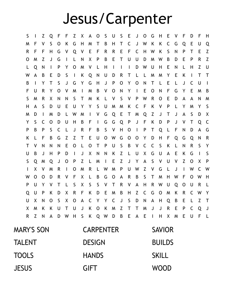 Jesus/Carpenter