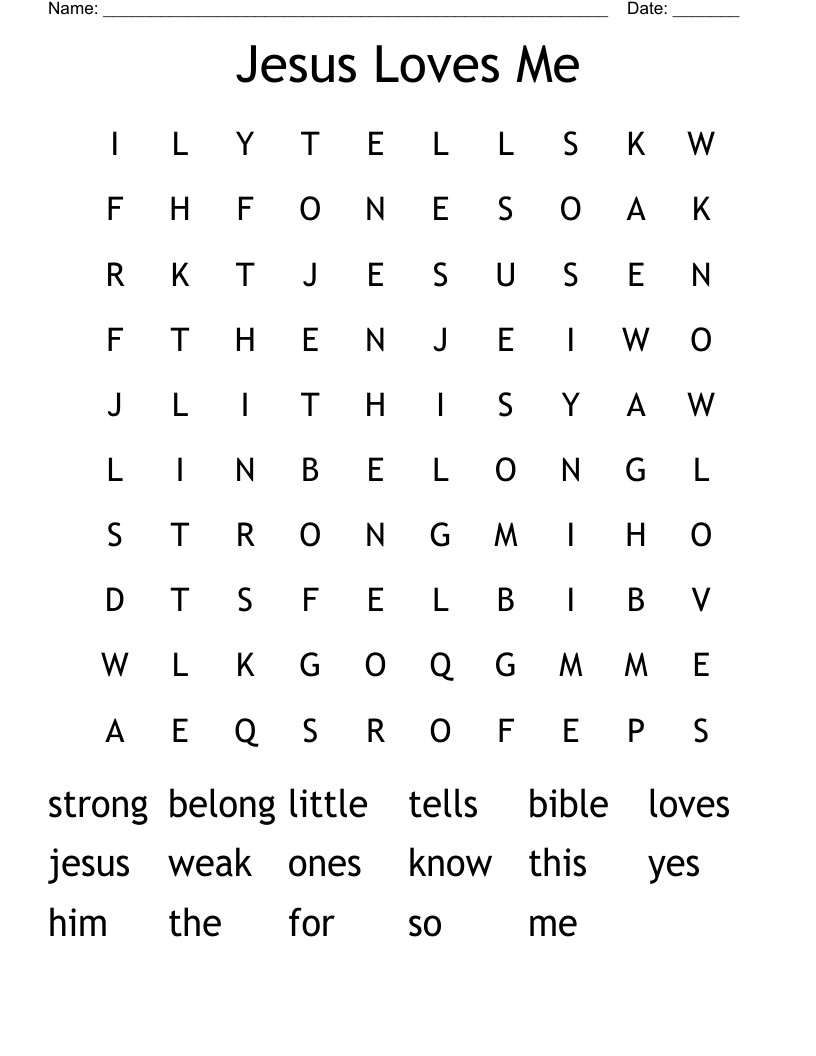 Jesus Loves Me