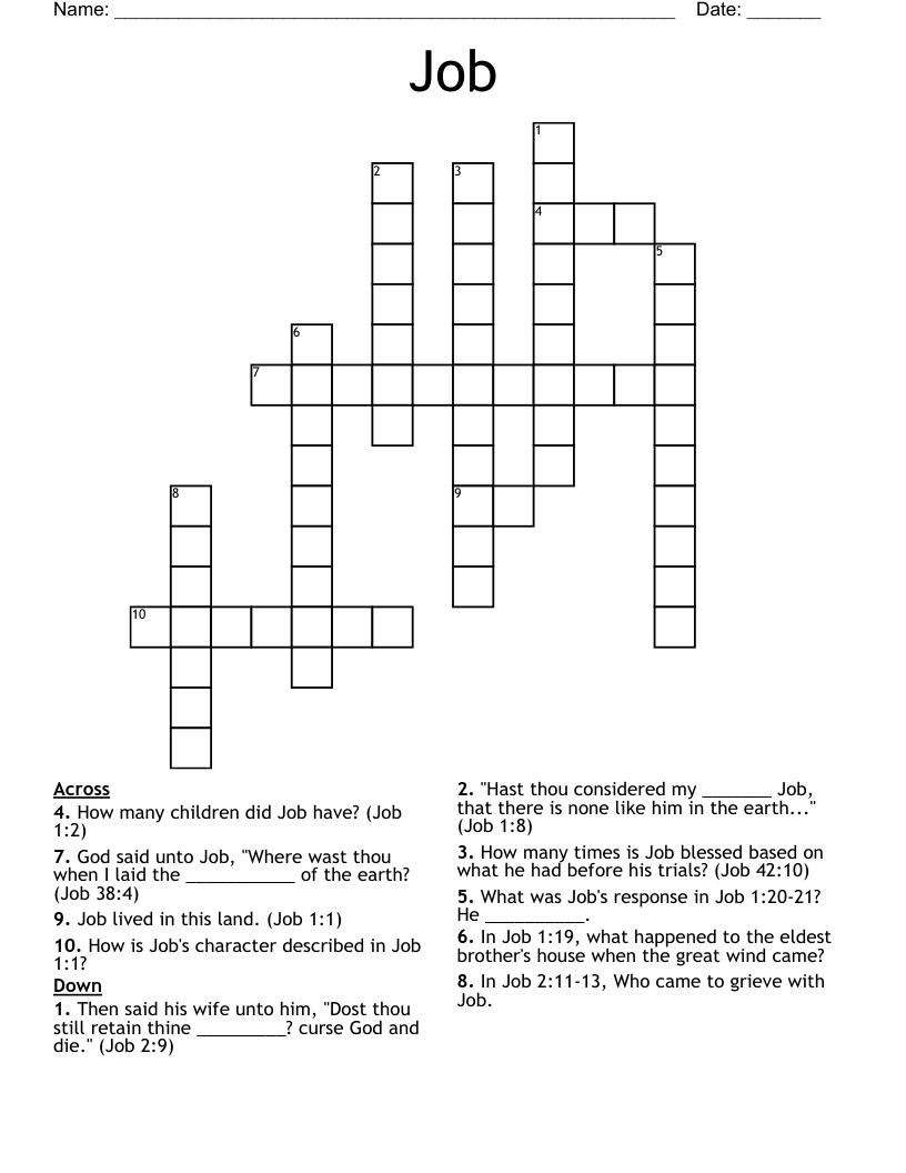 Job Crossword