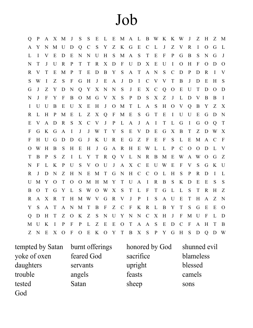 Job Word Search