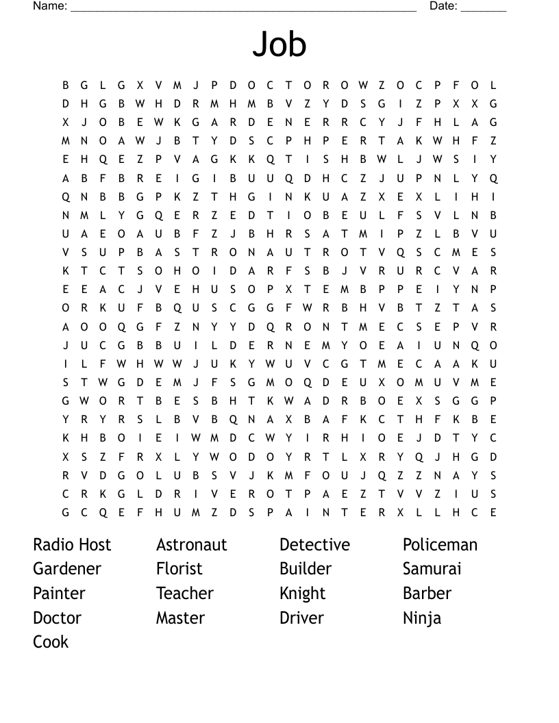 Job Word Search