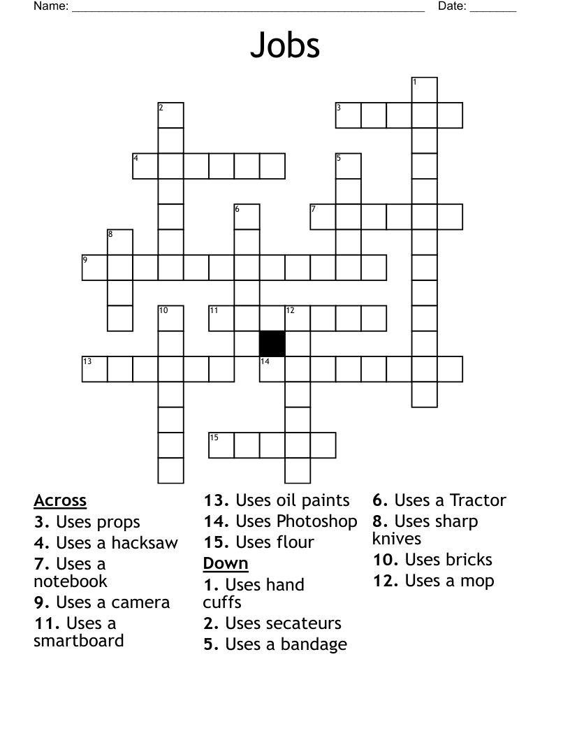 Jobs Crossword