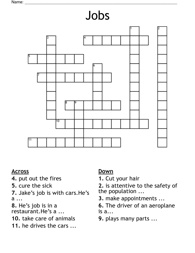 Jobs  Crossword