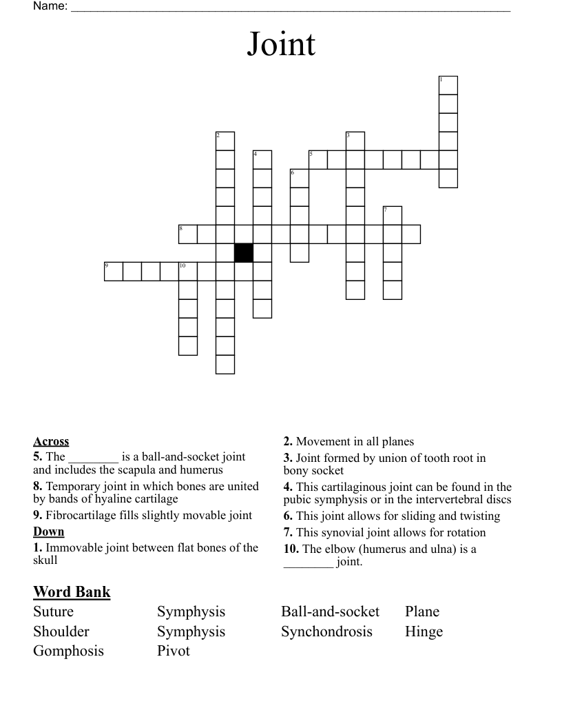 Joint Crossword