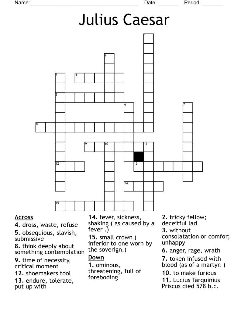 Julius Caesar Crossword
