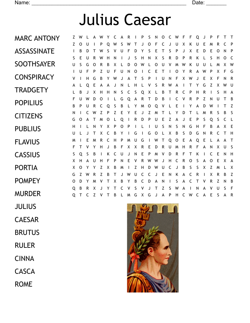 Julius Caesar Word Search