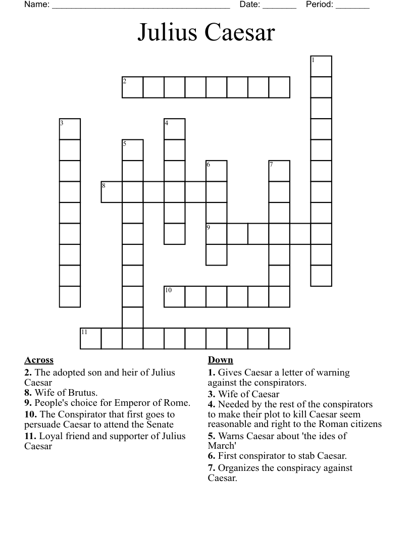 Julius Caesar Crossword