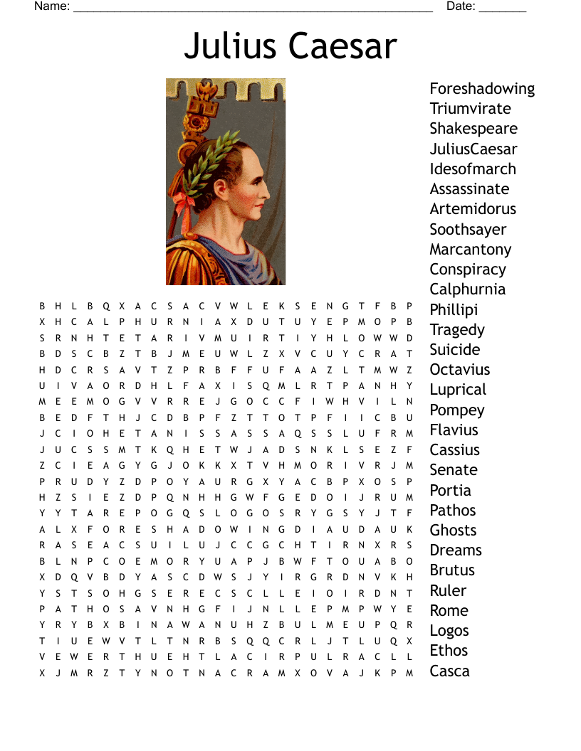Julius Caesar  Word Search