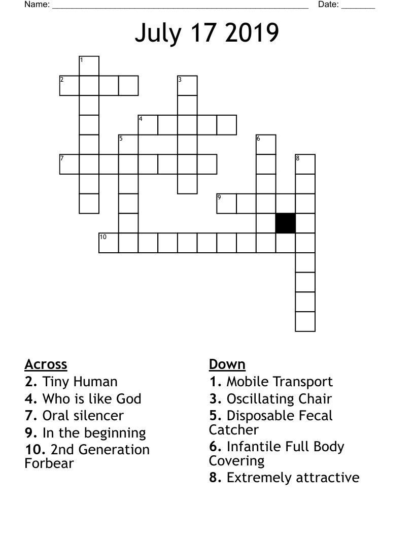 July 17 2019 Crossword