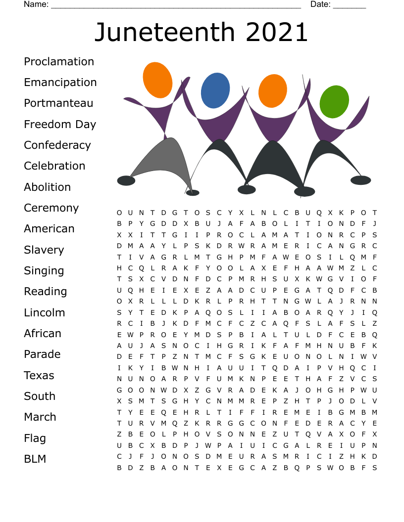 Juneteenth 2021 Word Search