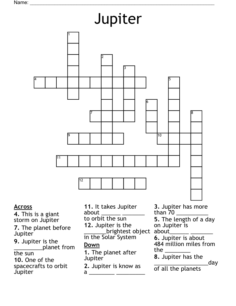 Jupiter Crossword