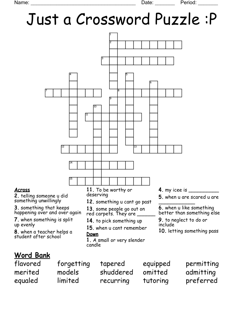 Just a Crossword Puzzle :P