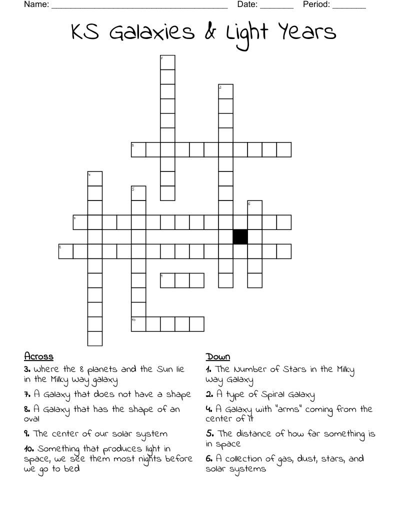 KS Galaxies & Light Years  Crossword
