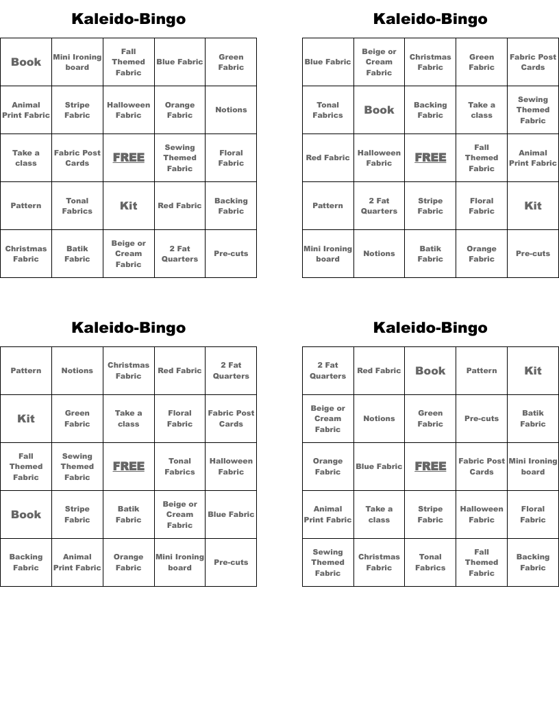Kaleido-Bingo
