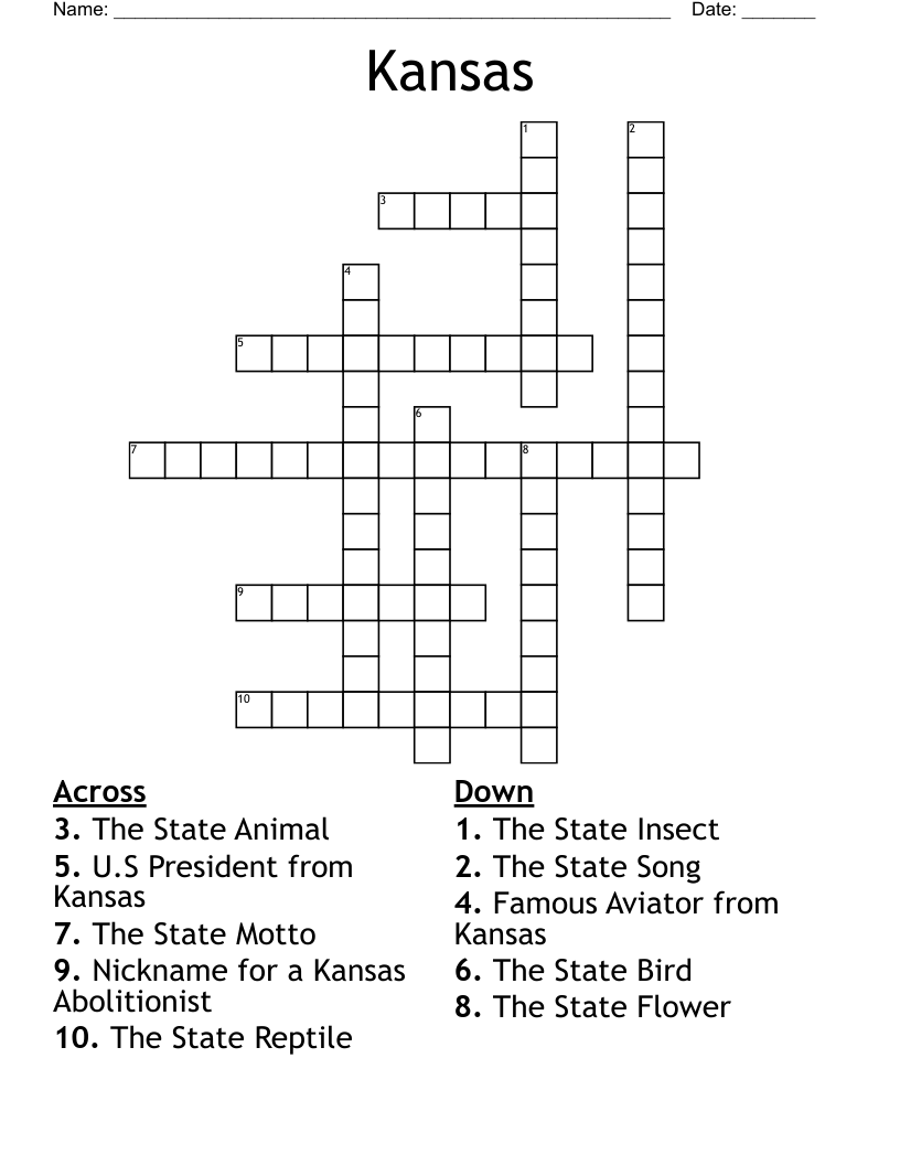 Kansas Crossword