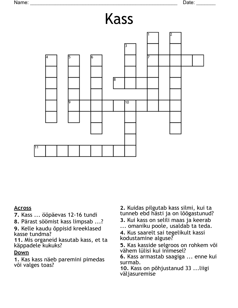Kass Crossword