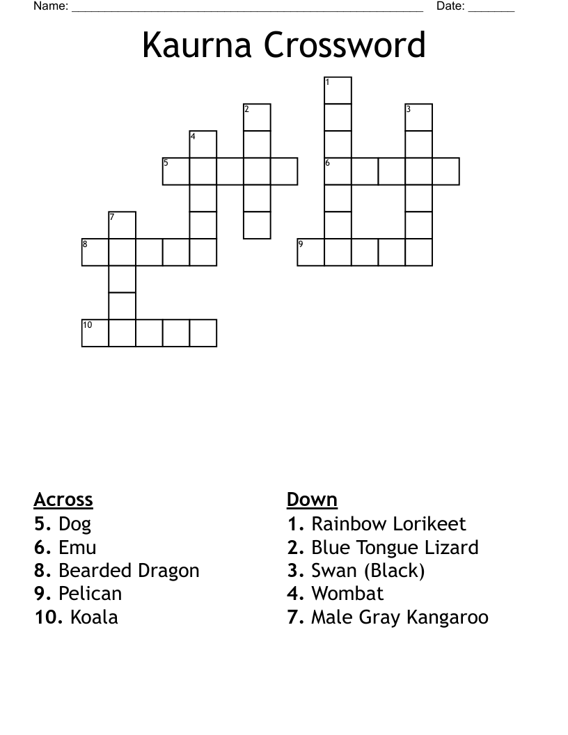 Kaurna Crossword