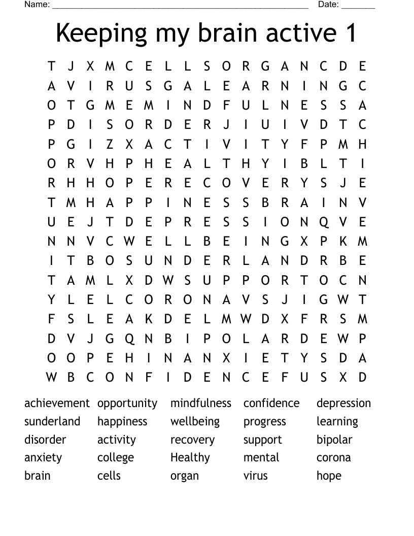 Keeping my brain active 1