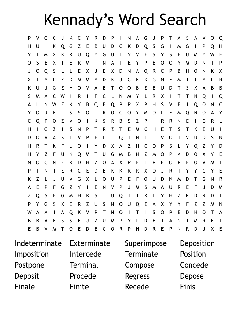 Kennady’s Word Search
