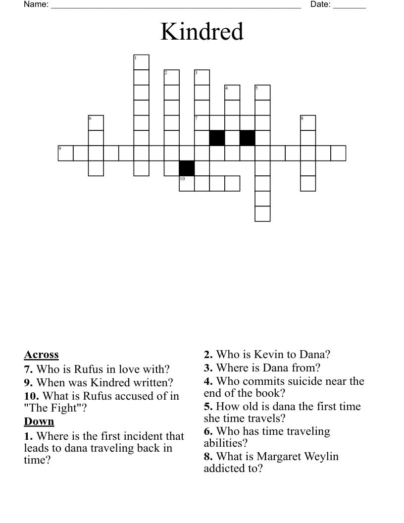 Kindred Crossword