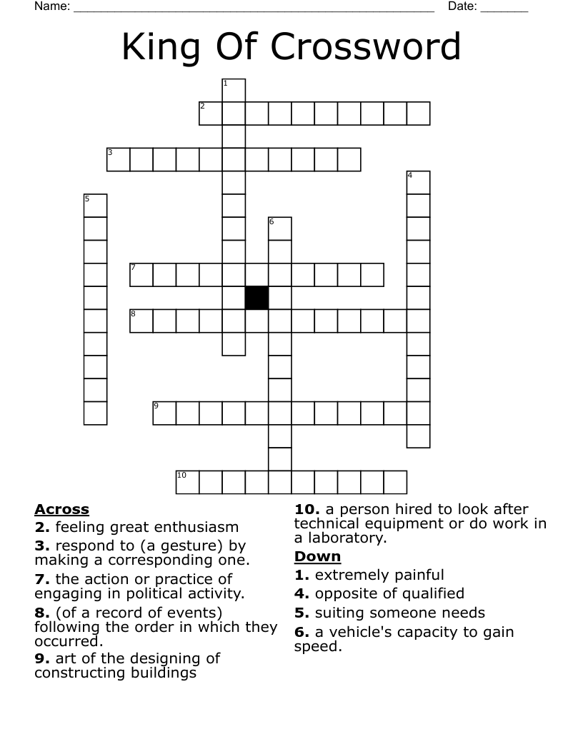 King Of Crossword 