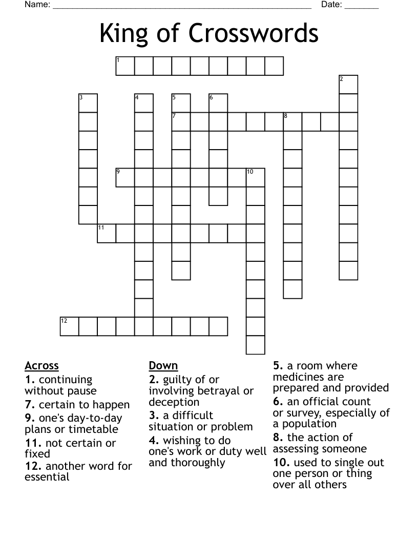 King of Crosswords
