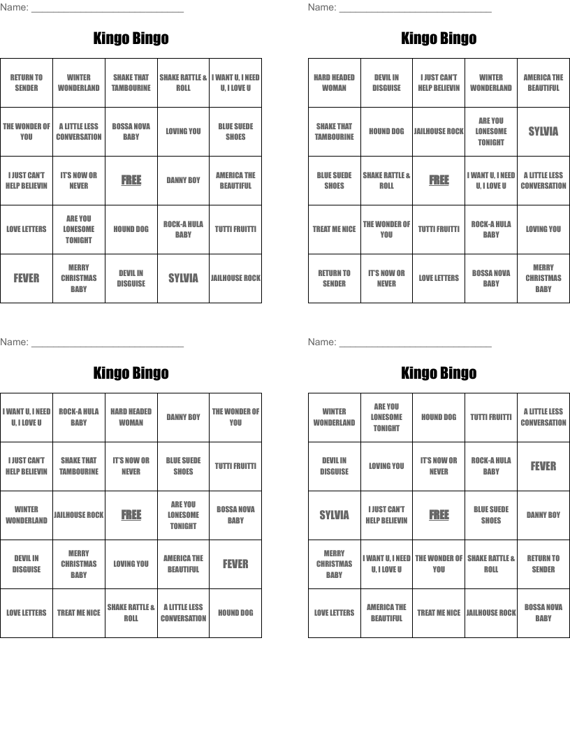 Kingo Bingo