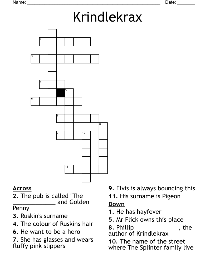 Krindlekrax Crossword