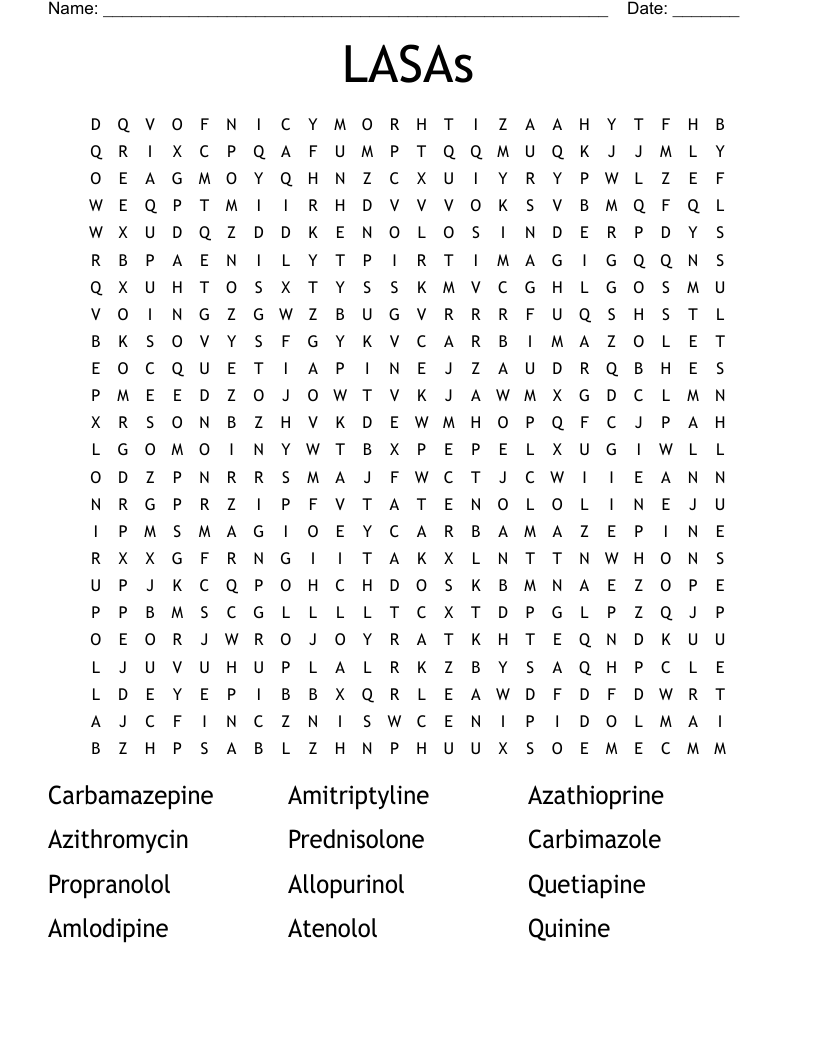 LASAs Word Search
