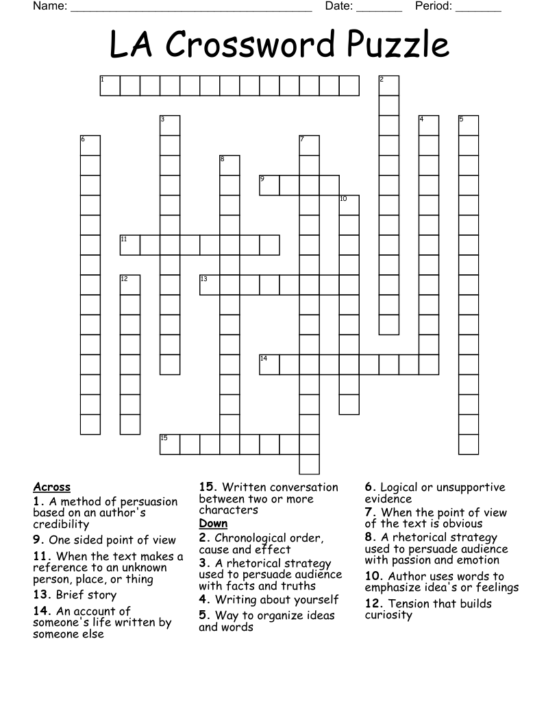 LA Crossword Puzzle