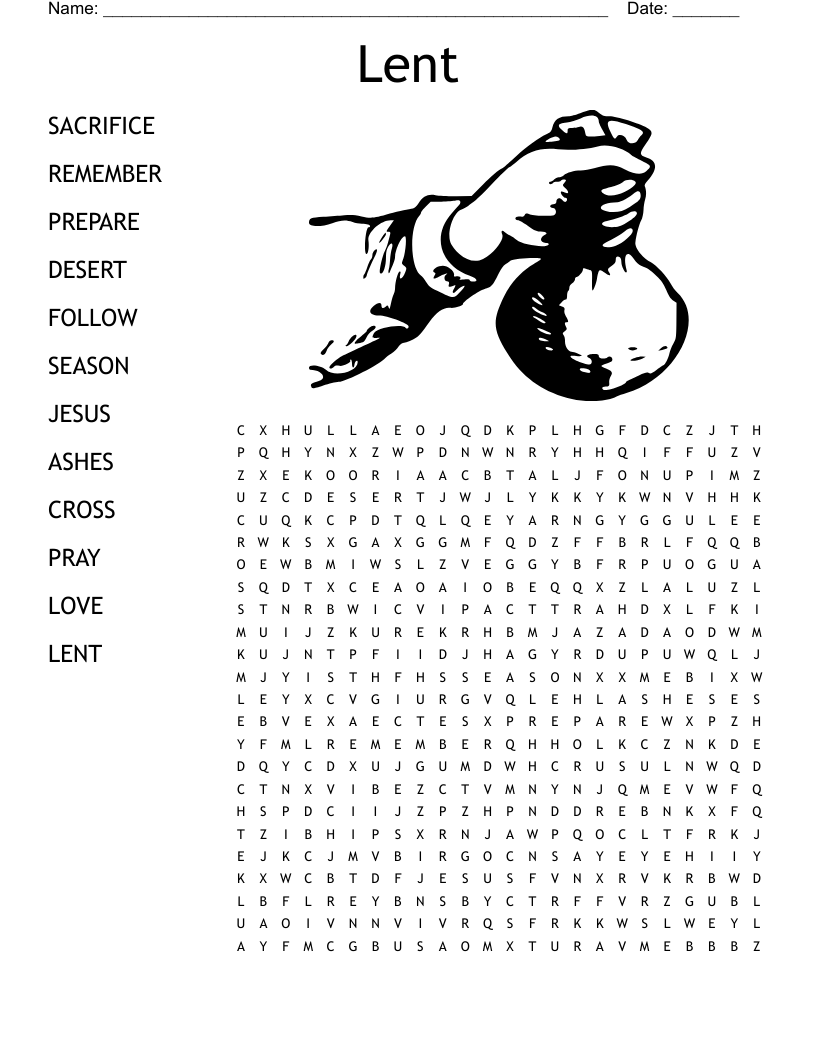 Lent Word Search
