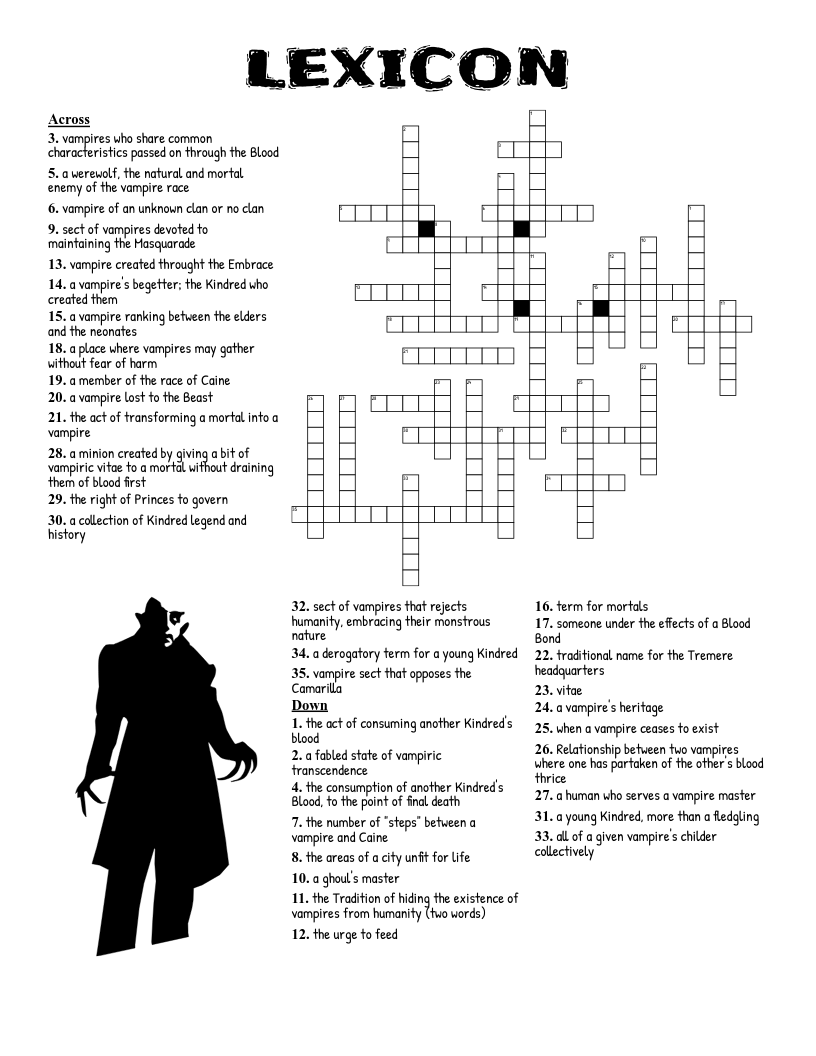 LEXICON Crossword