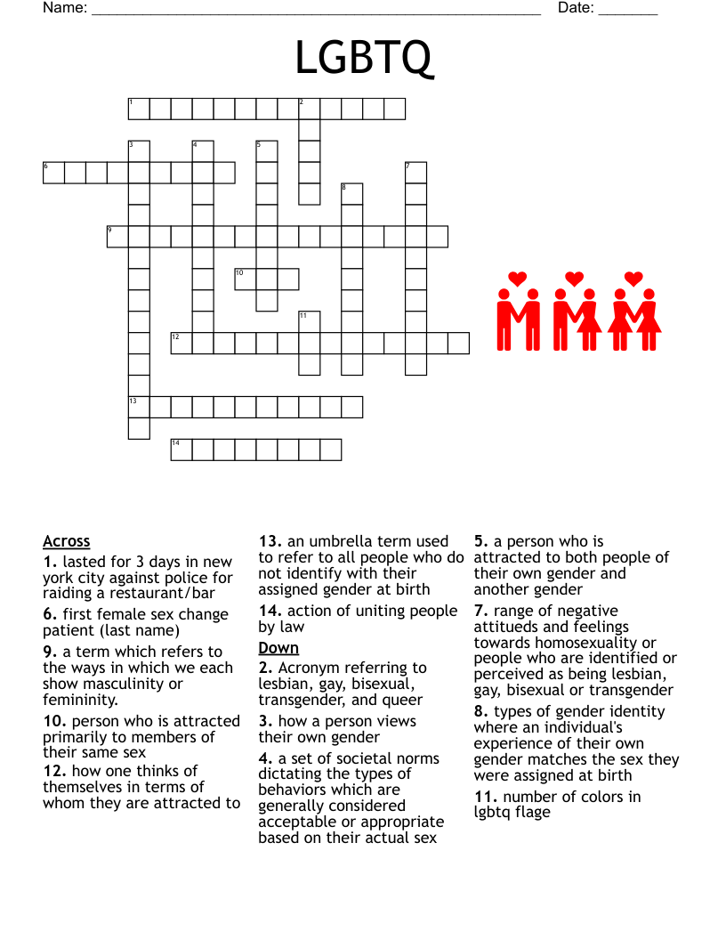 LGBTQ Crossword