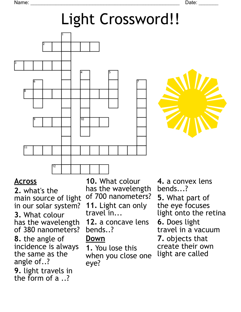 Light Crossword!!