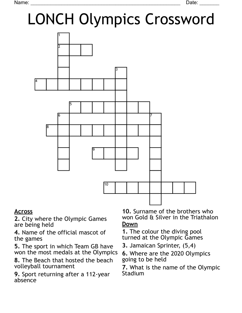 LONCH Olympics Crossword