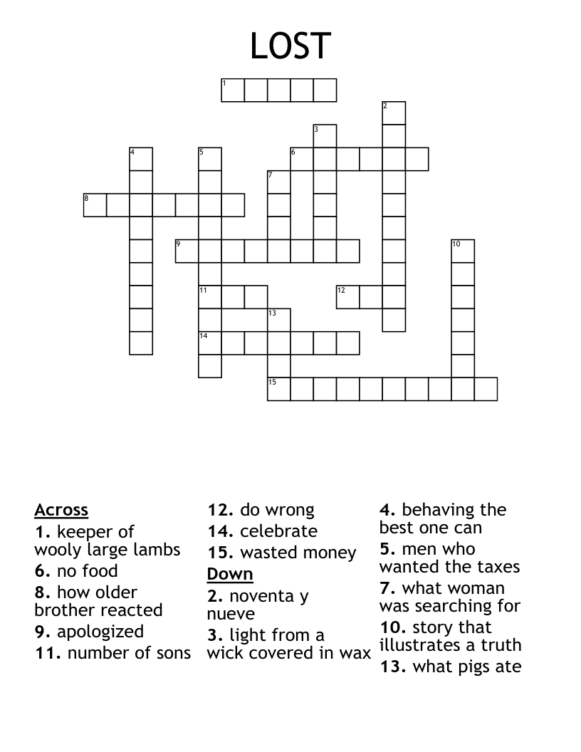LOST Crossword