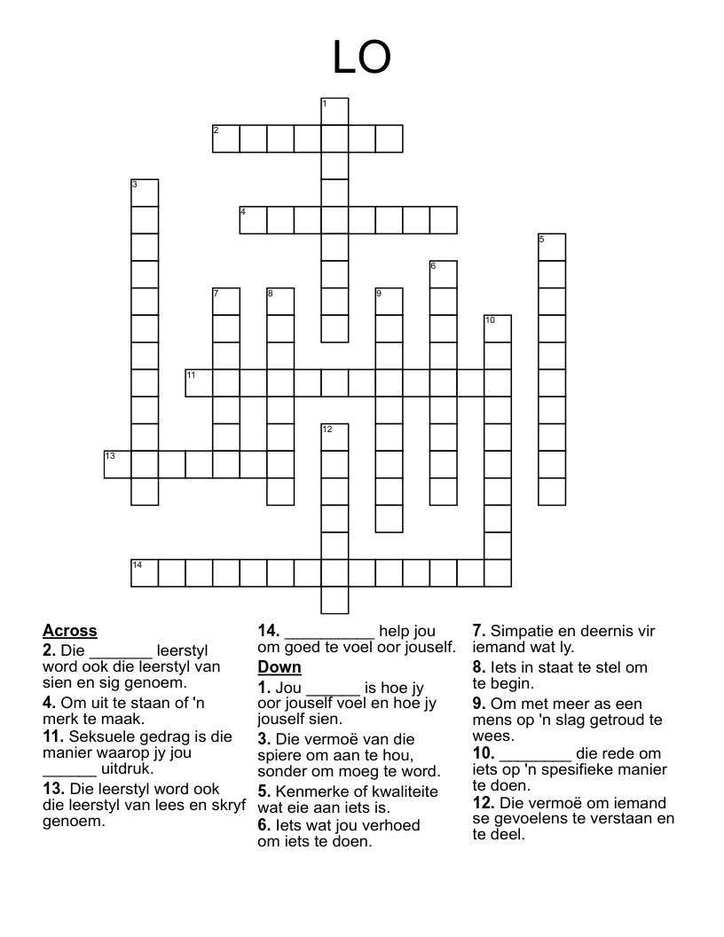 LO  Crossword
