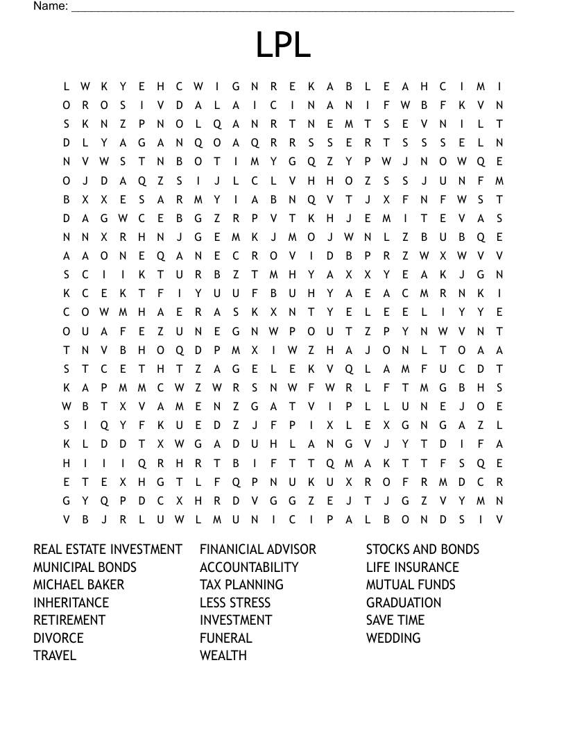 LPL  Word Search