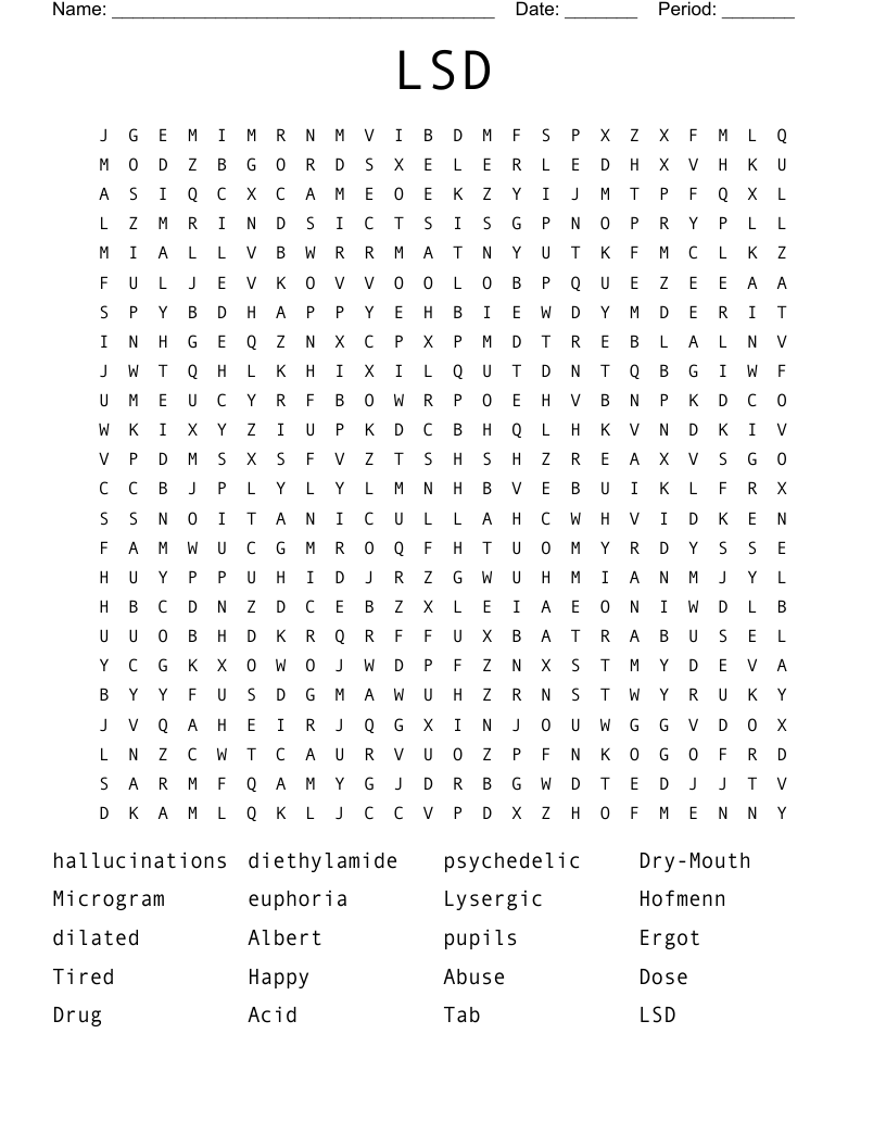 LSD Word Search
