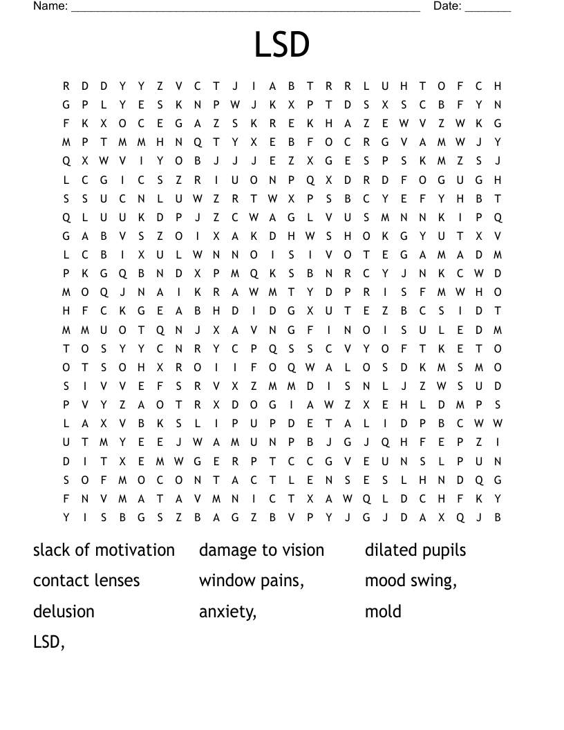 LSD Word Search