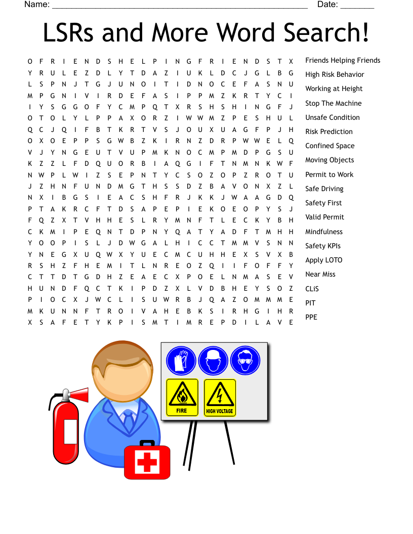 LSRs and More Word Search!