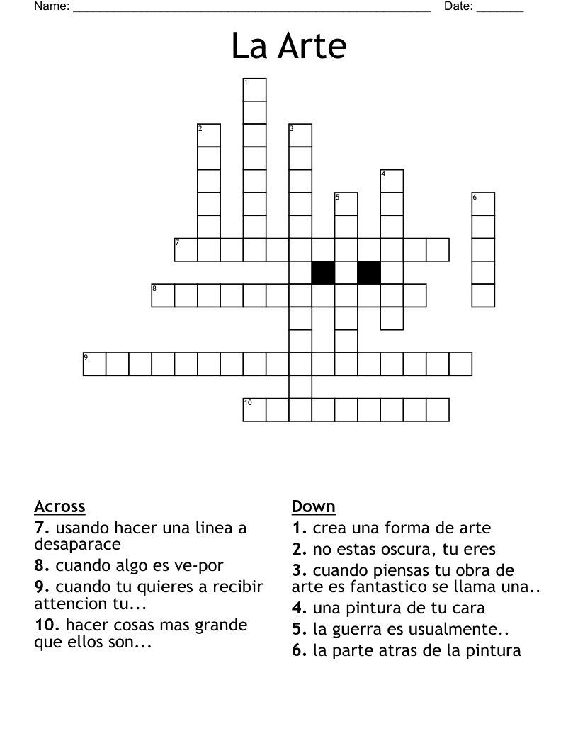 La Arte Crossword