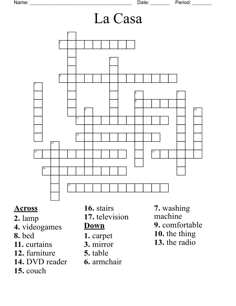 La Casa Crossword